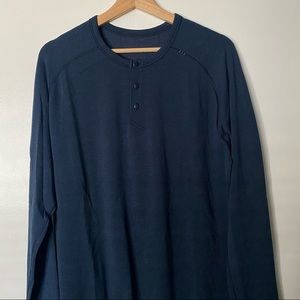 Men’s Lululemon LS Navy Blue Henley